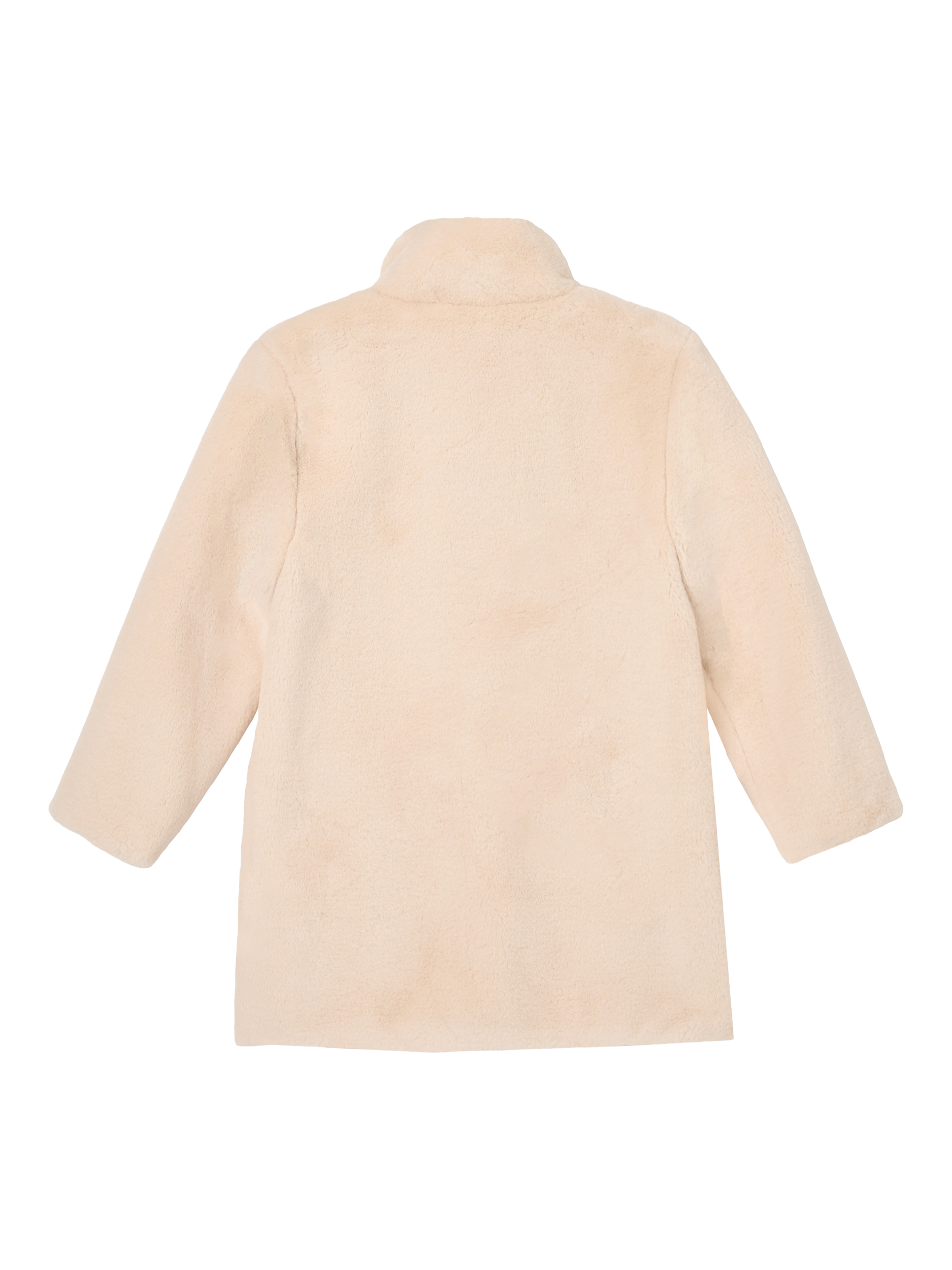 Product image 7 of 8, which shows Angel & Rocket Kids' Long Fur Coat, Cream, 3 years