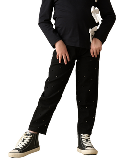 Angel & Rocket Kids' Beaded Jeans, Black, Black