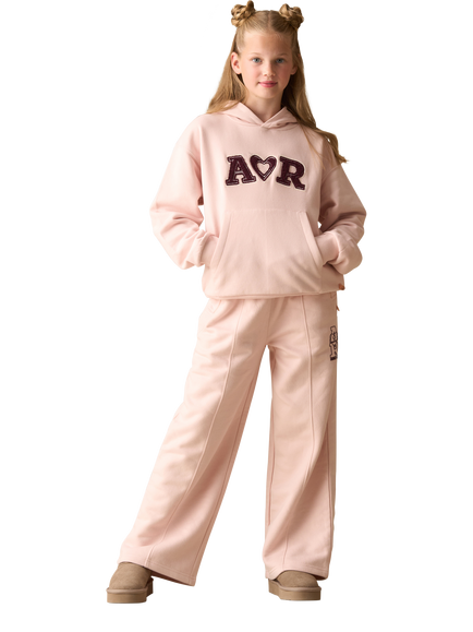Angel & Rocket Kids' Cotton Rich Wide Leg Joggers, Pink - view 2, Pink