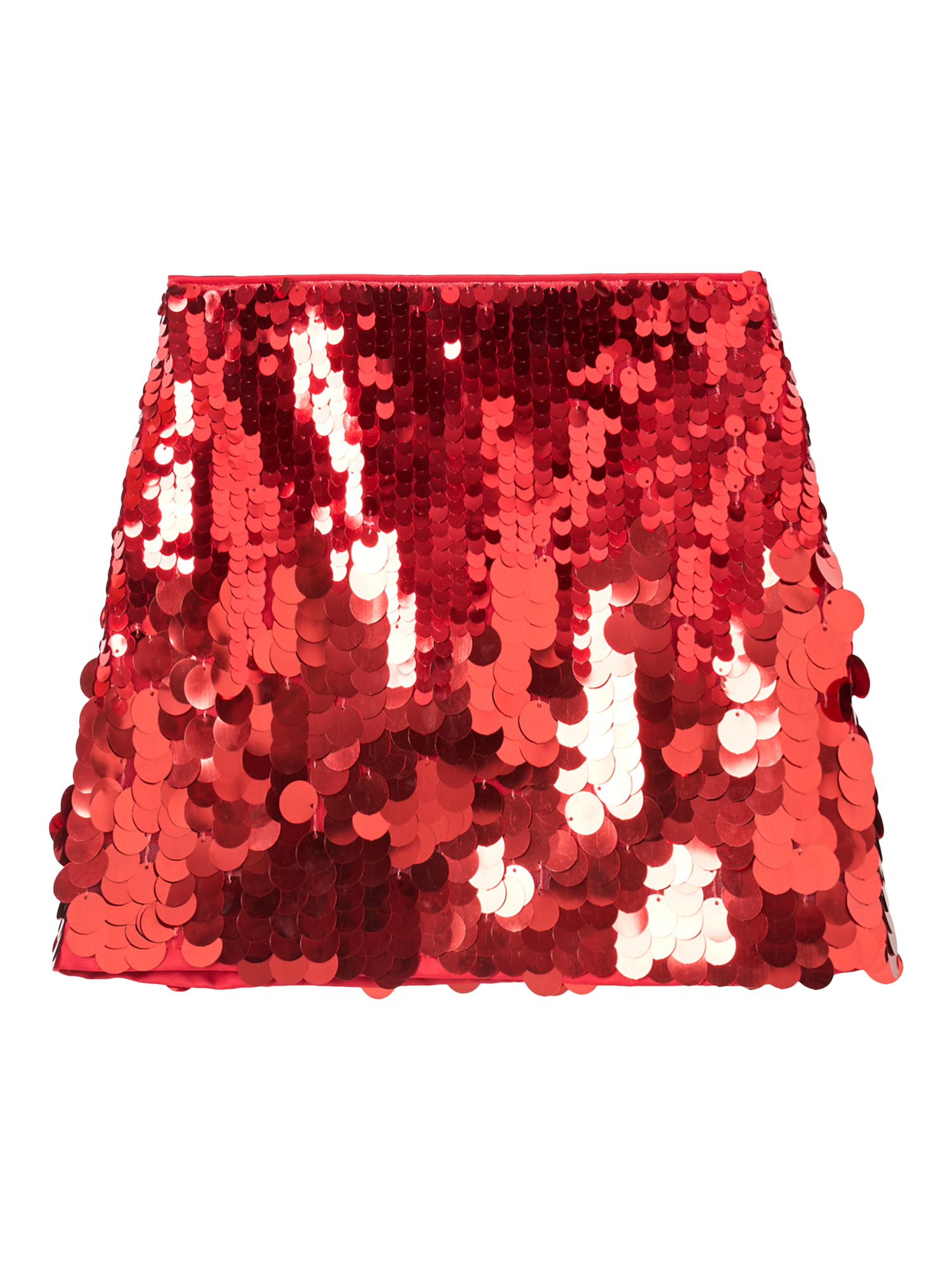 Product image 4 of 6, which shows Angel & Rocket Kids' Disco A-Line Skirt, Red, 3 years