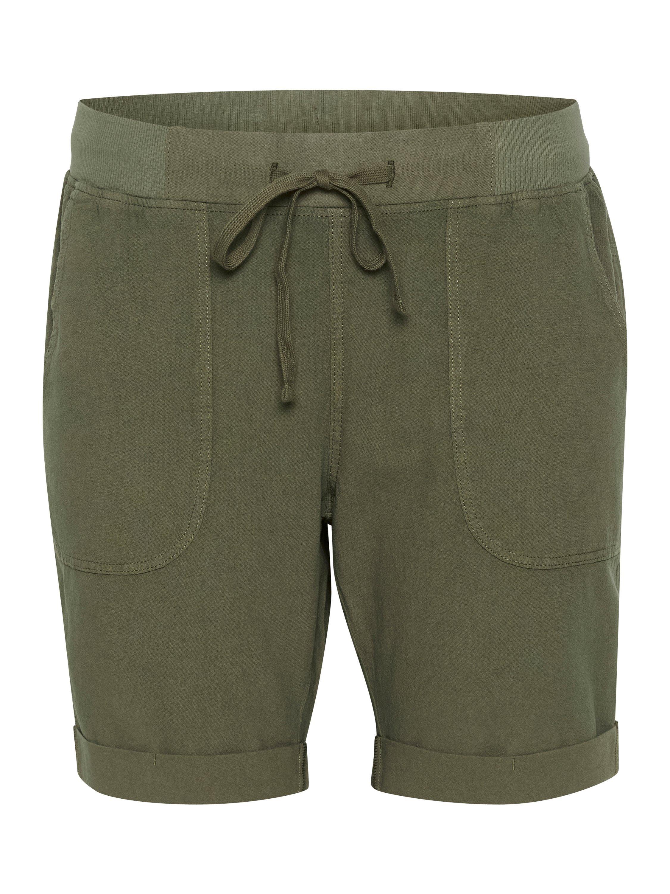 Product image 5 of 6, which shows KAFFE Curve Nana Tie Waist Shorts, Grape Leaf, 16