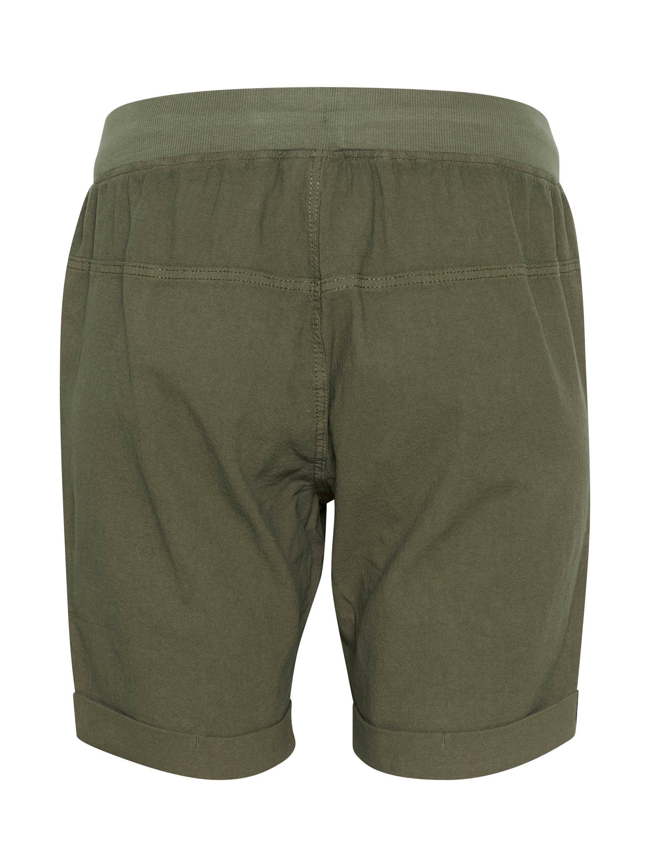 Product image 6 of 6, which shows KAFFE Curve Nana Tie Waist Shorts, Grape Leaf, 16