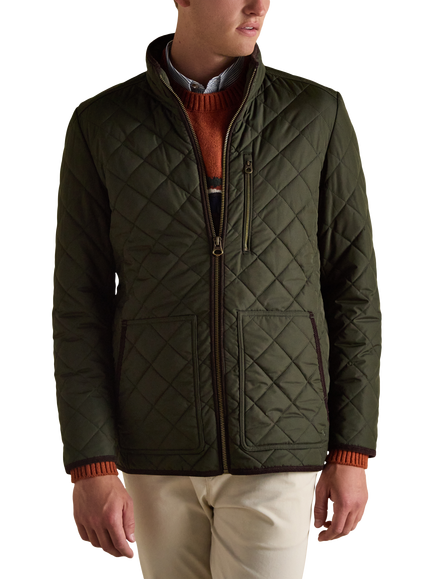 Joules Quilted Jacket, Green