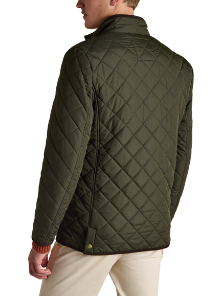 Joules Quilted Jacket - view 2, Green
