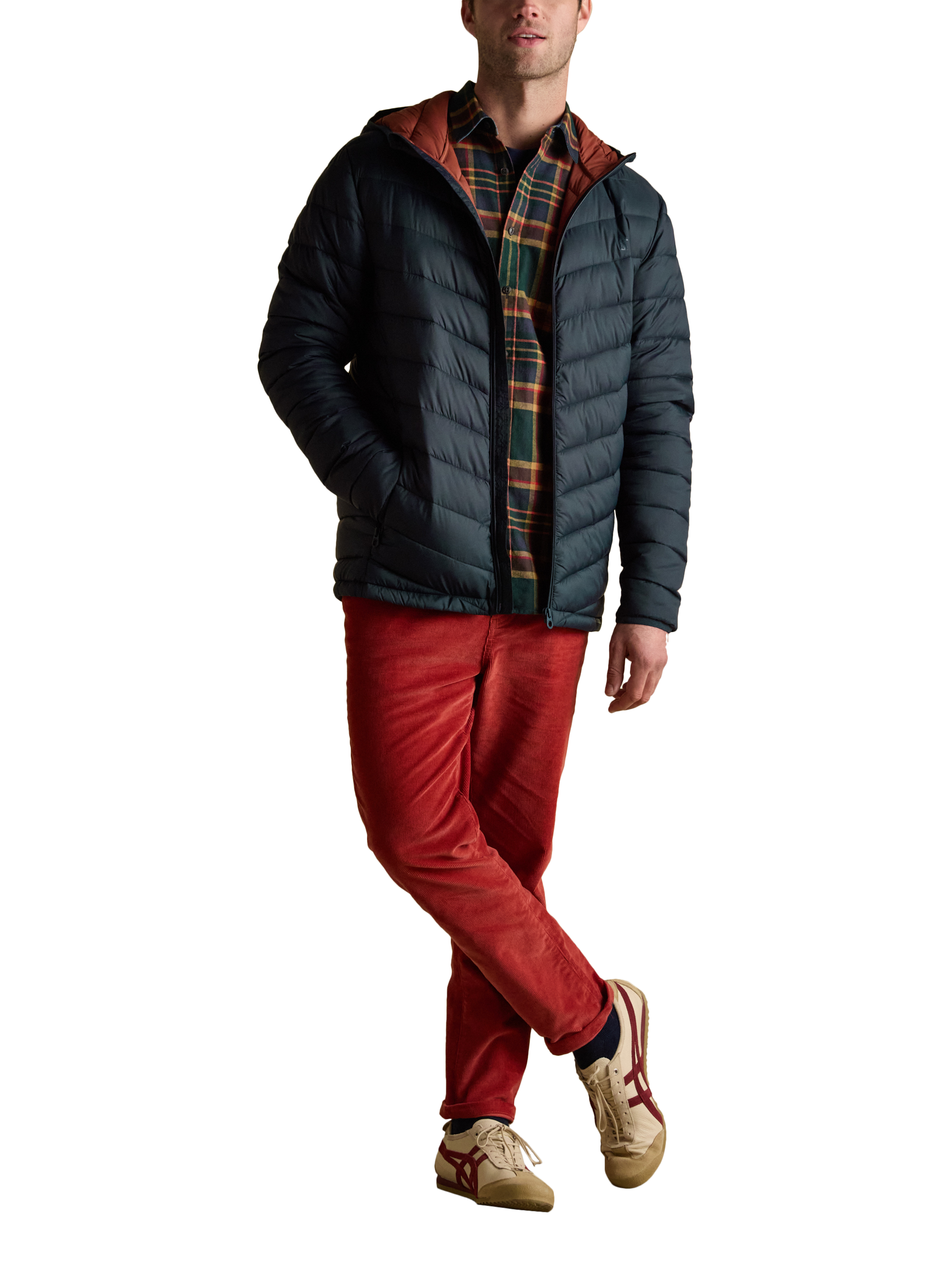 Product image 5 of 10, which shows Joules Padded Puffer Jacket, Navy, S