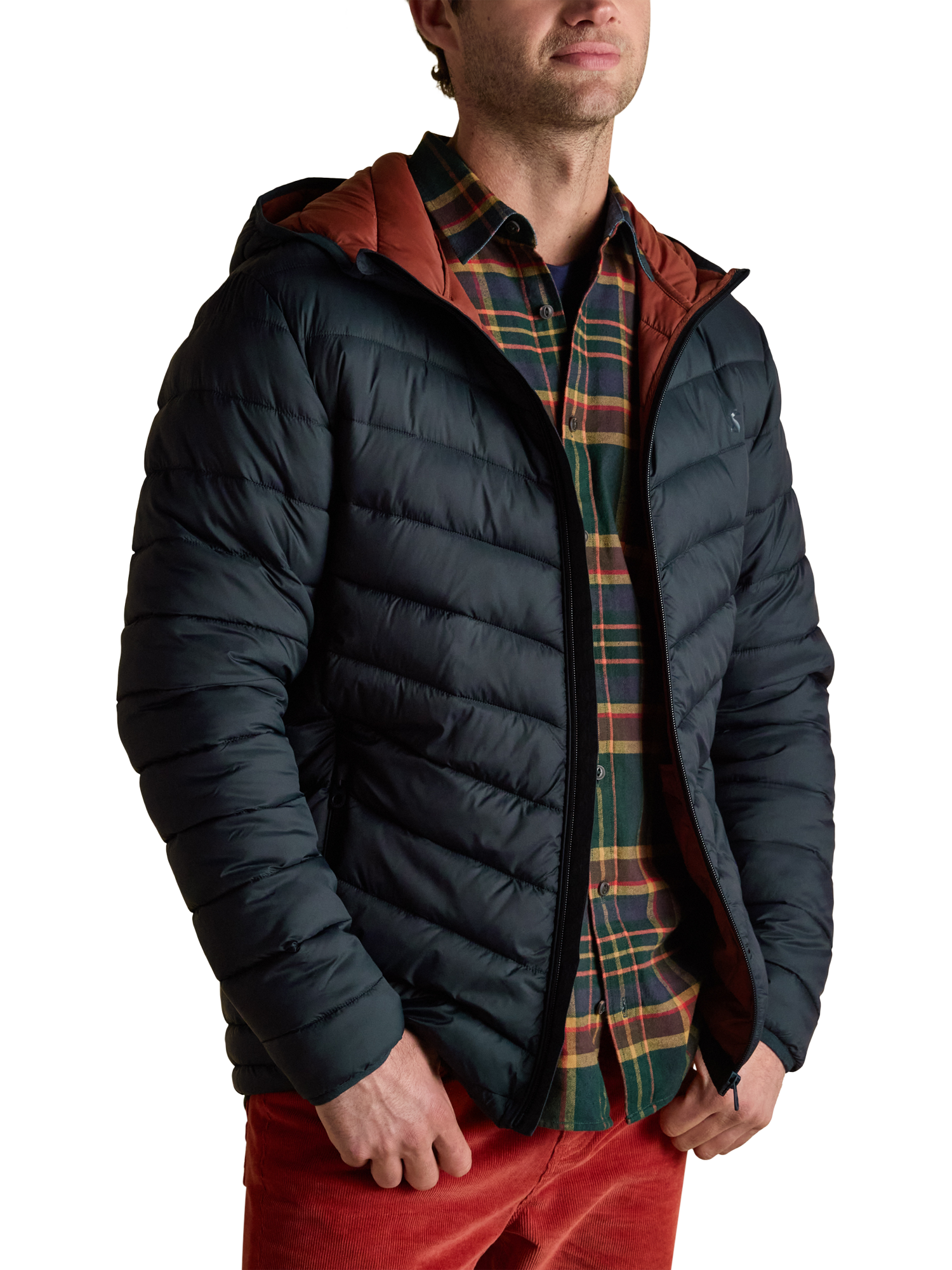 Product image 6 of 10, which shows Joules Padded Puffer Jacket, Navy, S