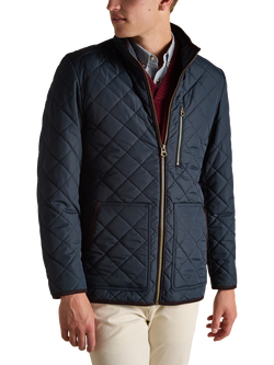 Joules Quilted Jacket, Navy