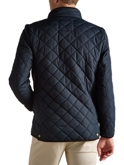 Joules Quilted Jacket - view 2, Navy