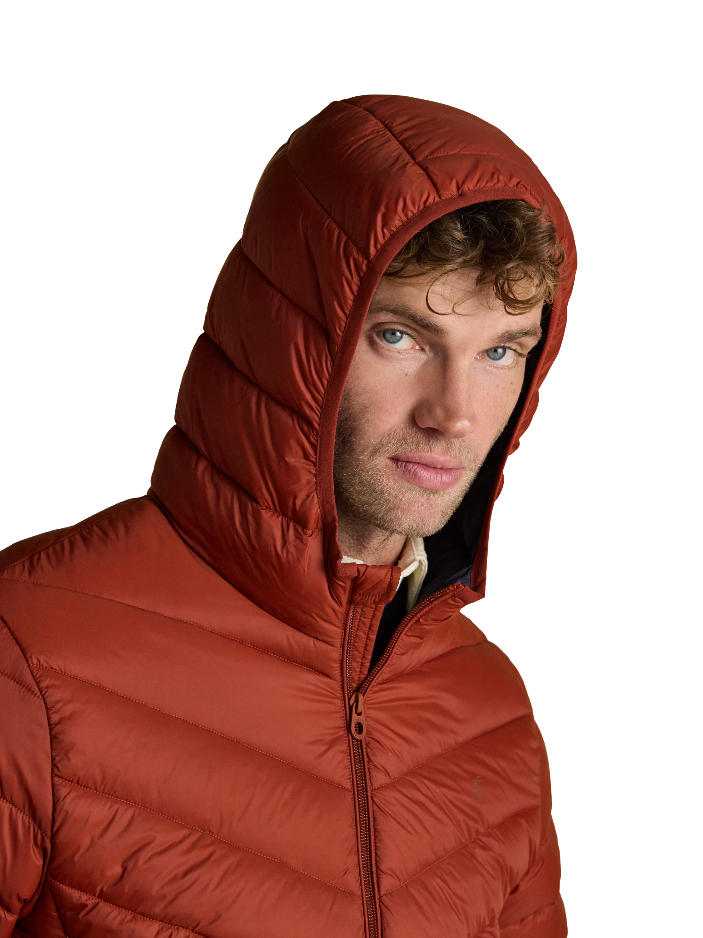 Product image 3 of 10, which shows Joules Padded Puffer Jacket, Orange, S