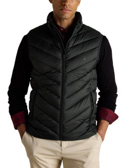 Joules Garrett Showerproof Padded Gilet, Black