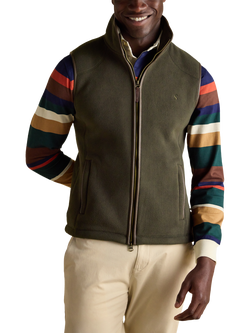 Joules Heritage Fleece Gilet, Green, Green