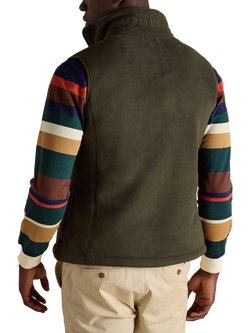 Joules Heritage Fleece Gilet, Green - view 2, Green