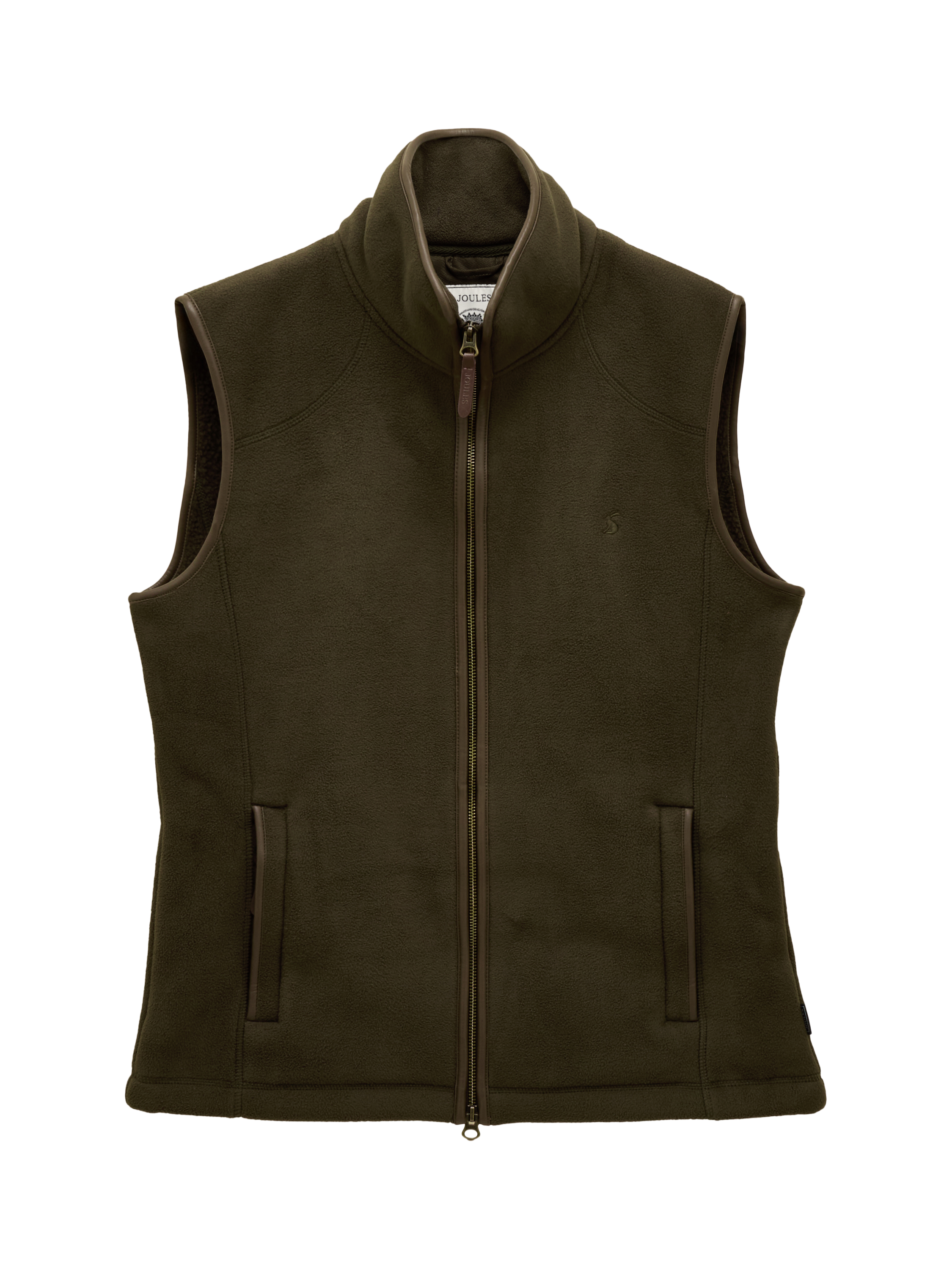 Product image 8 of 9, which shows Joules Heritage Fleece Gilet, Green, S