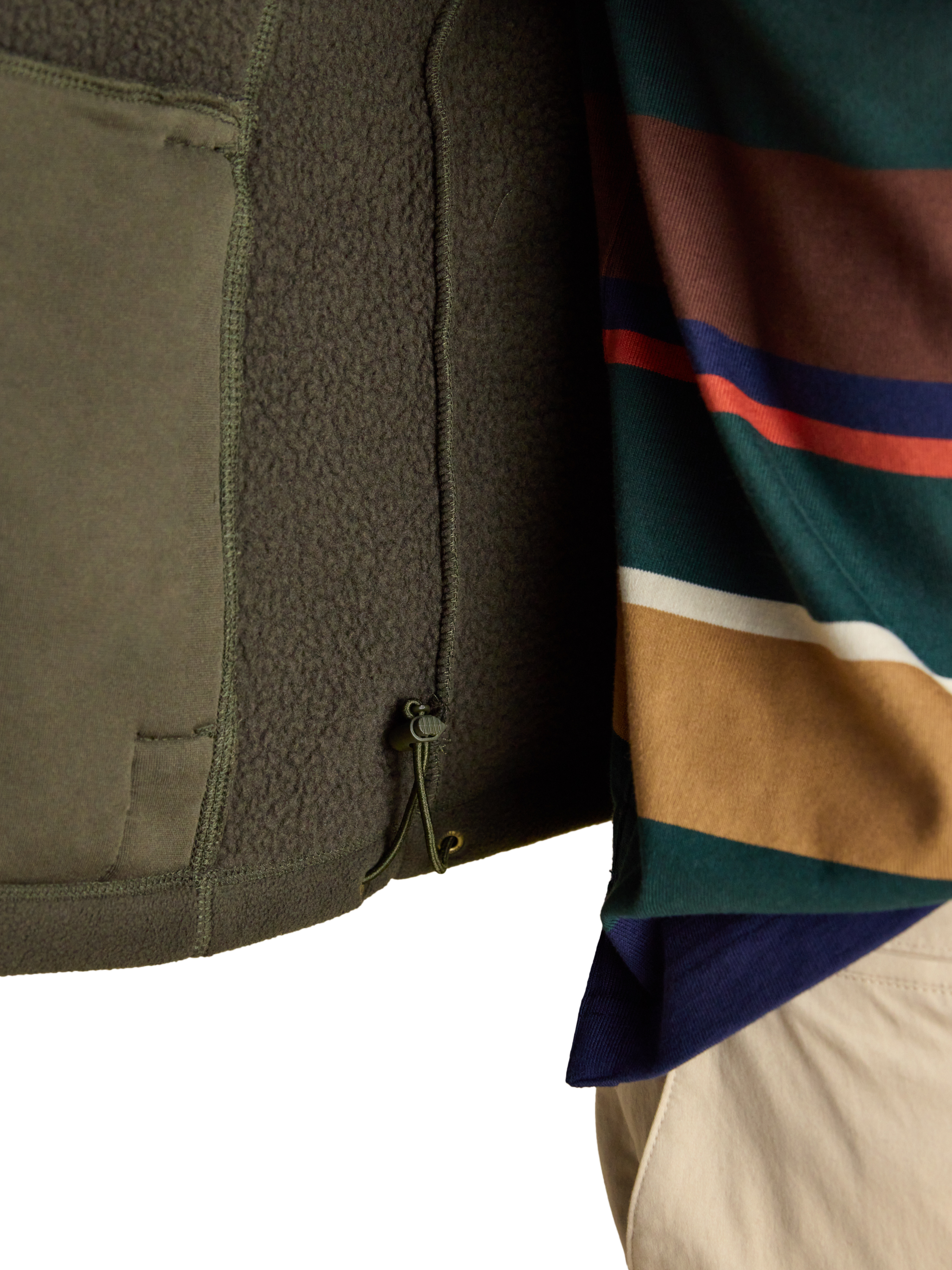 Product image 9 of 9, which shows Joules Heritage Fleece Gilet, Green, S