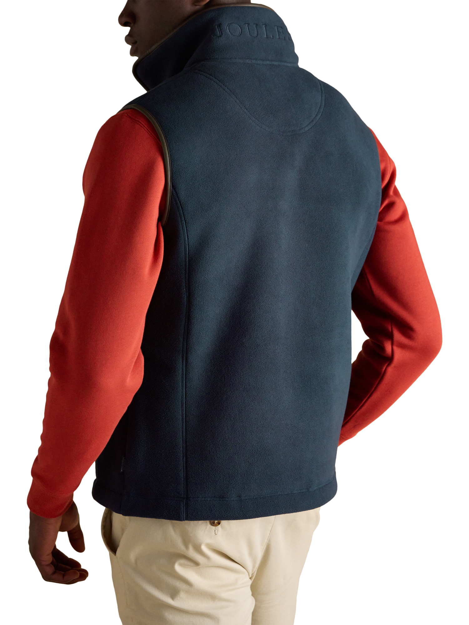 Product image 2 of 10, which shows Joules Fleece Gilet, Navy, S