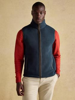 Joules Fleece Gilet, Navy - view 2, Navy