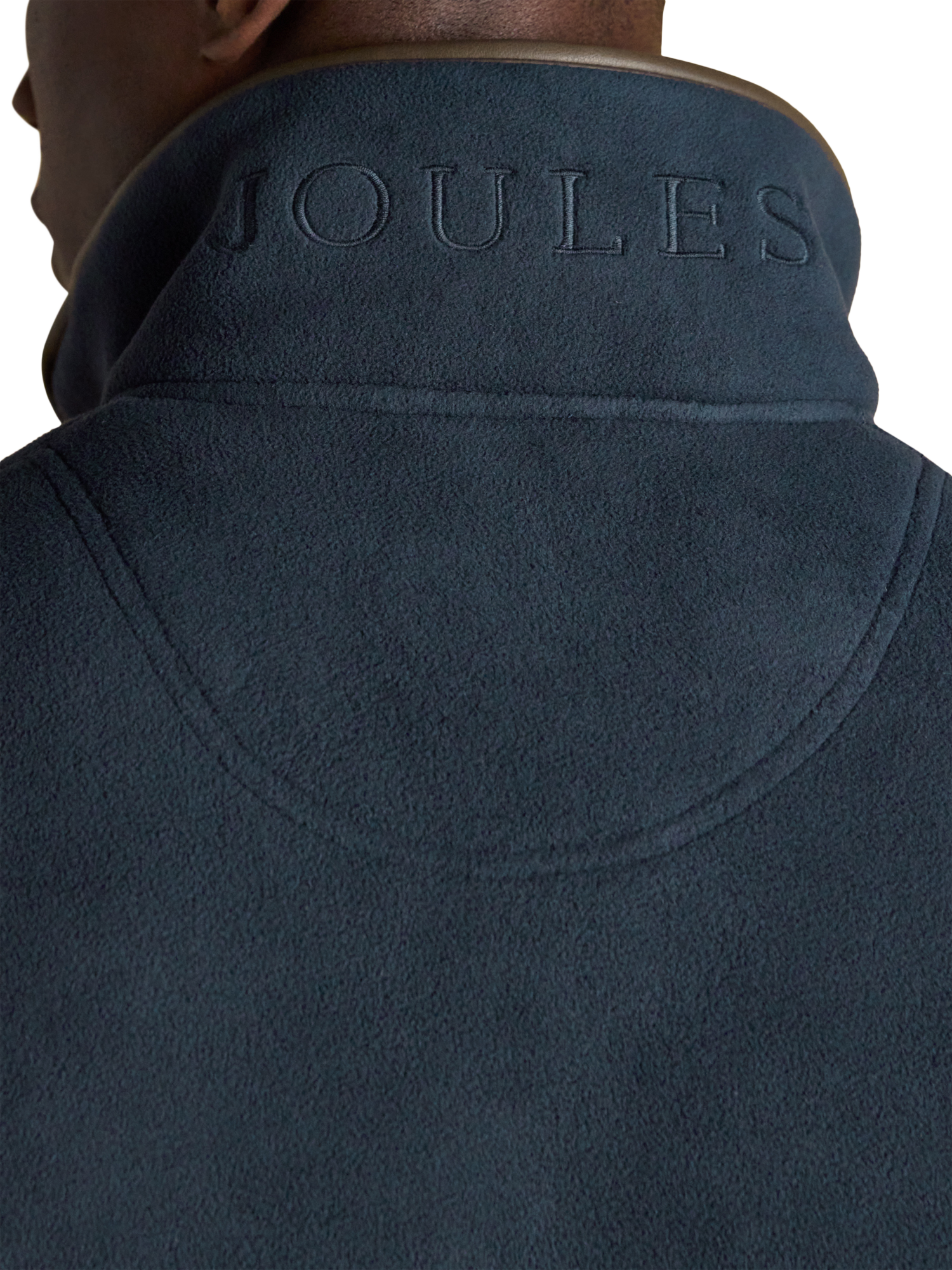Product image 6 of 10, which shows Joules Fleece Gilet, Navy, S
