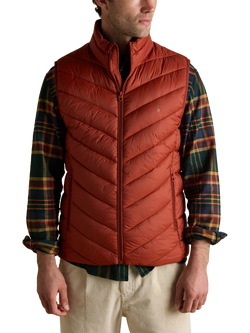 Joules Garrett Showerproof Padded Gilet, Orange