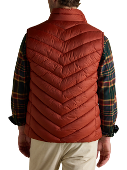 Joules Garrett Showerproof Padded Gilet - view 2, Orange