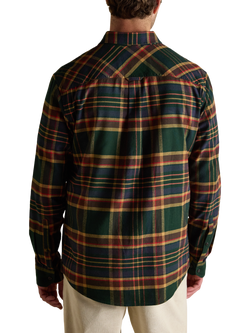 Joules Cotton Regular Fit Check Shirt, Green/Multi - view 2, Green/Multi