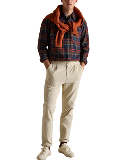 Joules Cotton Regular Fit Check Shirt, Navy, Navy