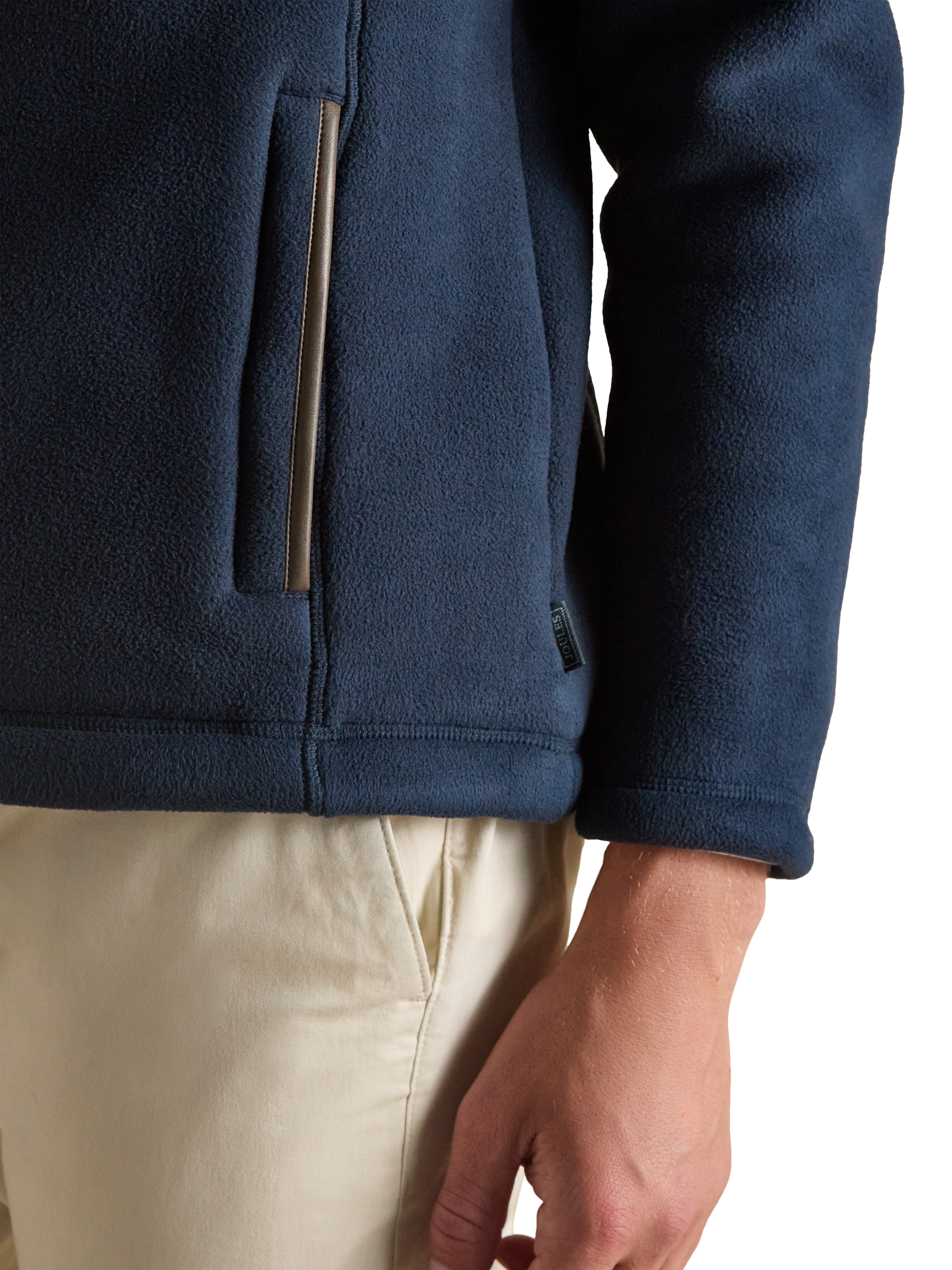 Product image 9 of 9, which shows Joules Heritage Quarter-Zip Fleece, Navy, S
