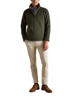 Joules Heritage Quarter-Zip Fleece, Green