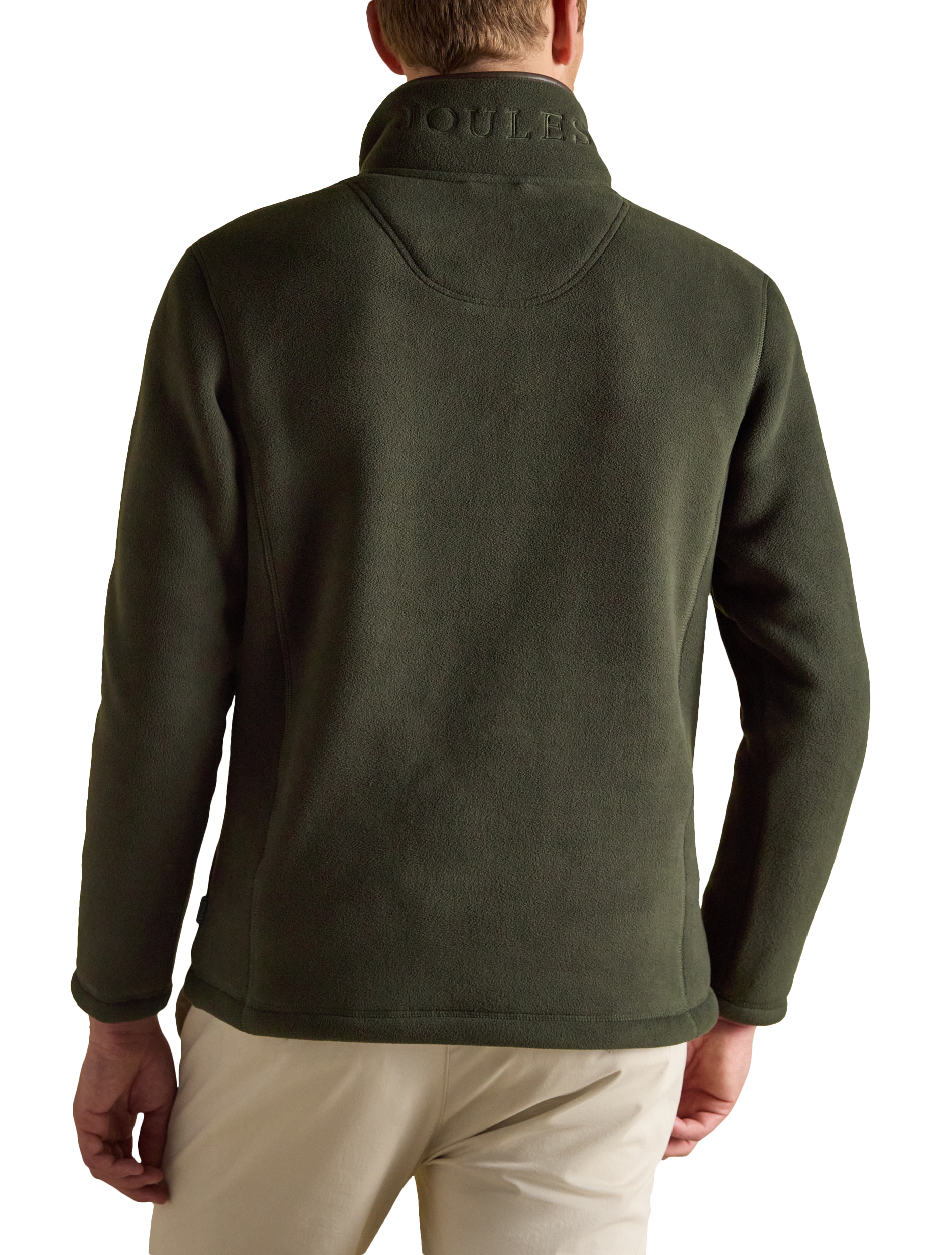 Product image 2 of 7, which shows Joules Heritage Quarter-Zip Fleece, Green, S