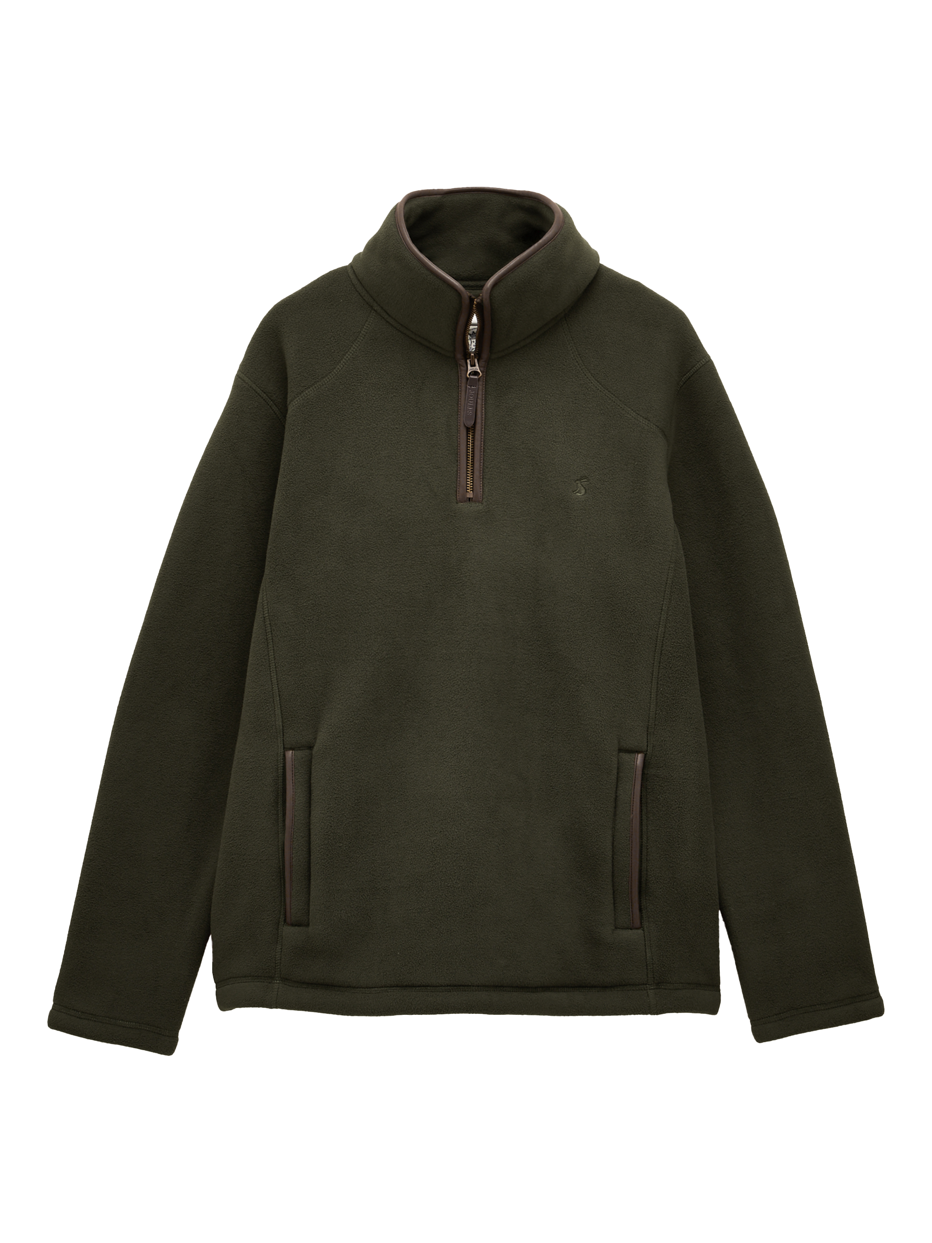 Product image 3 of 7, which shows Joules Heritage Quarter-Zip Fleece, Green, S