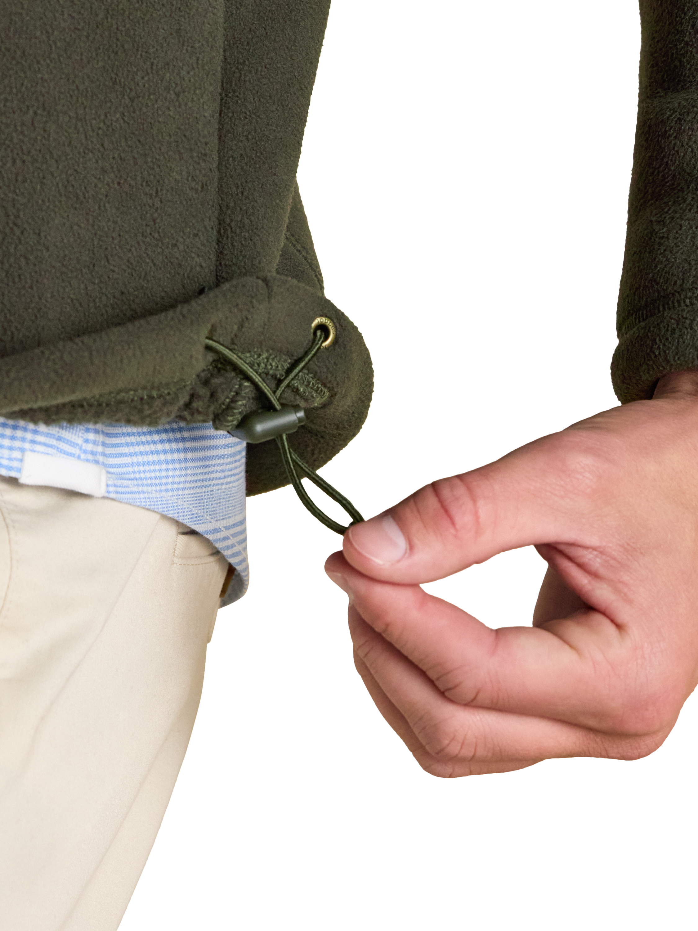 Product image 4 of 7, which shows Joules Heritage Quarter-Zip Fleece, Green, S