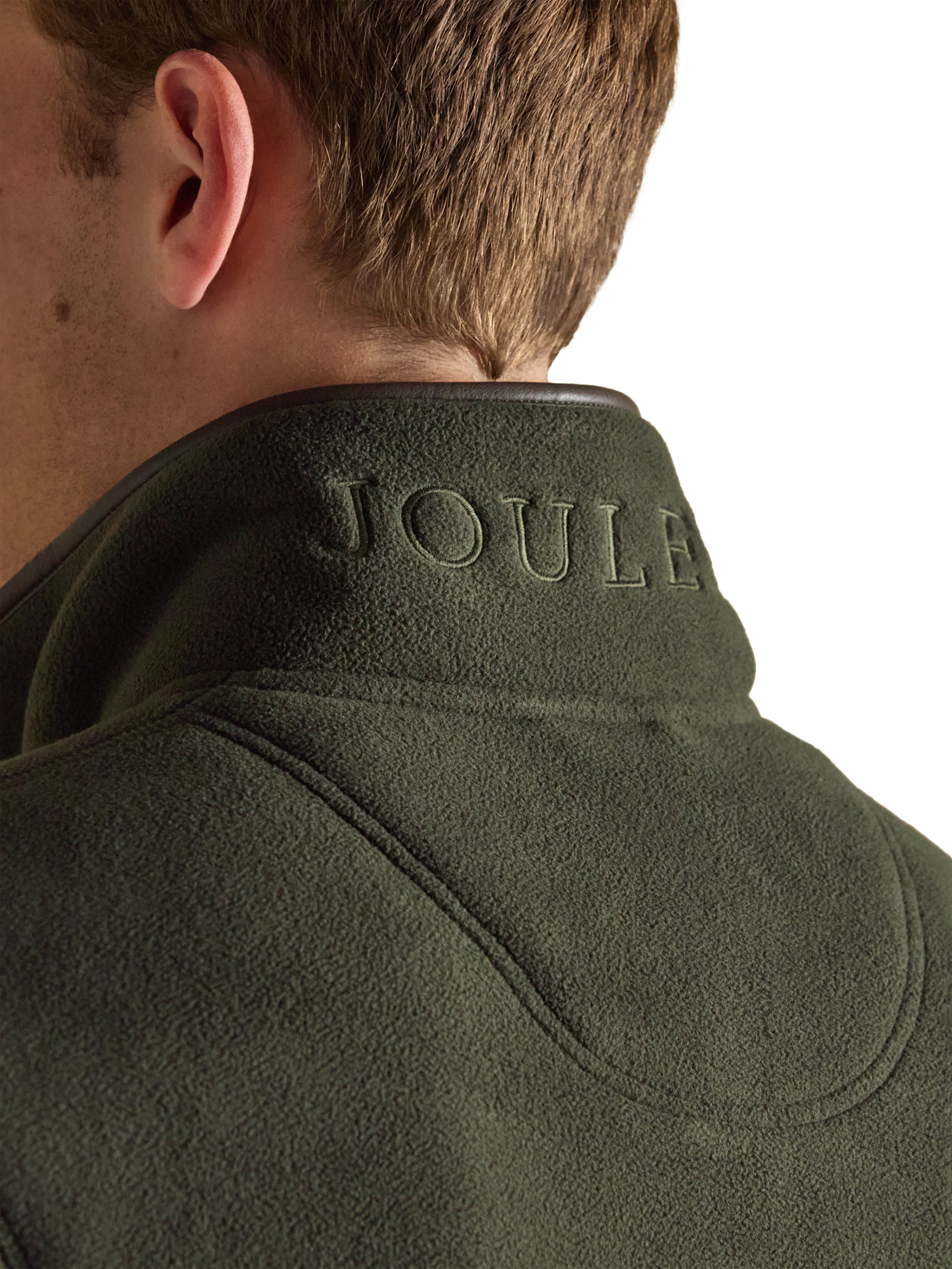 Product image 6 of 7, which shows Joules Heritage Quarter-Zip Fleece, Green, S