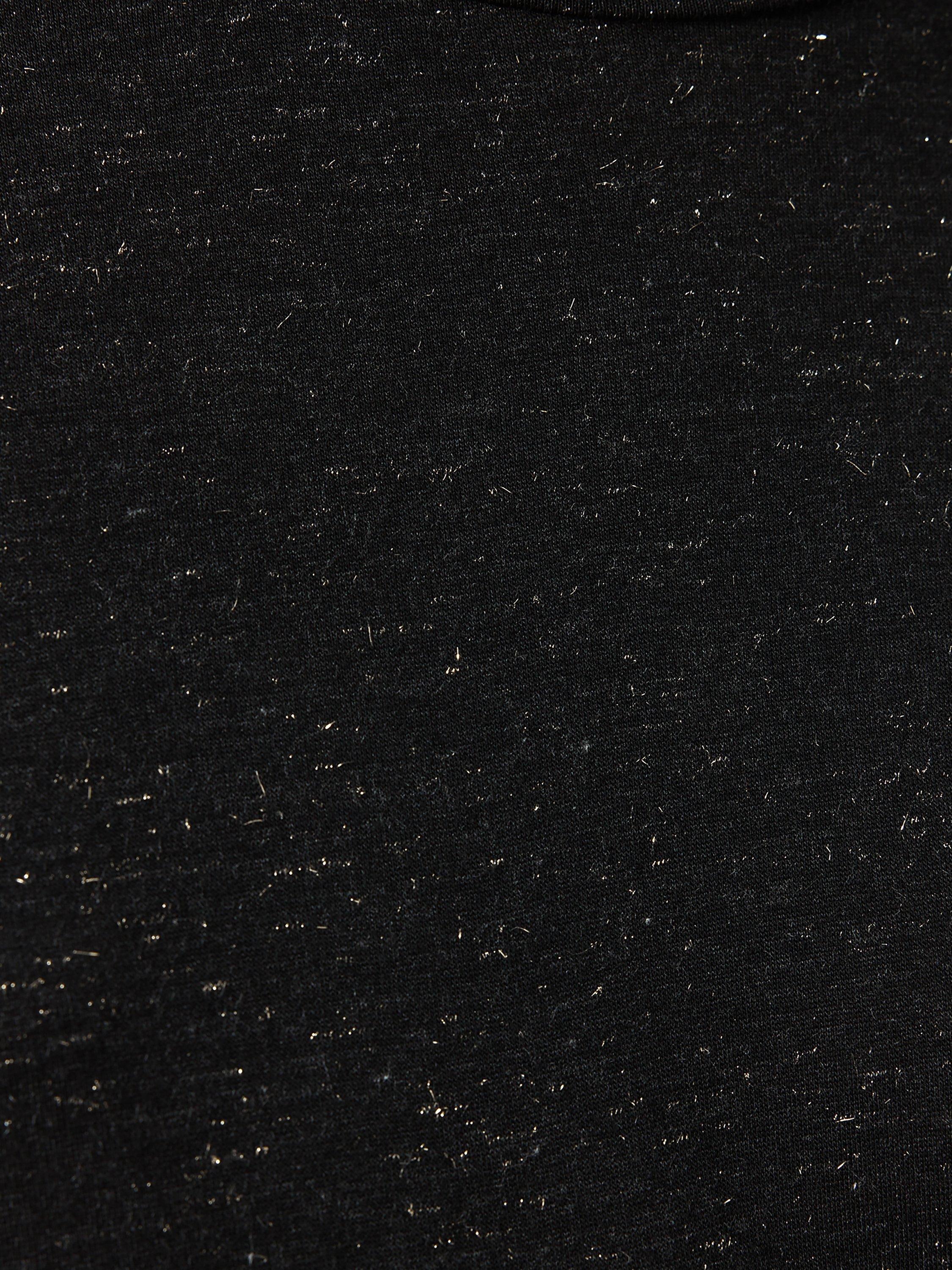 Product image 5 of 7, which shows AllSaints Anna Shimmer T-Shirt, Black, L