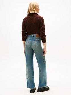 Tommy Jeans Claire High Rise Wide Leg Jeans, Dark Blue - view 2, Dark Blue