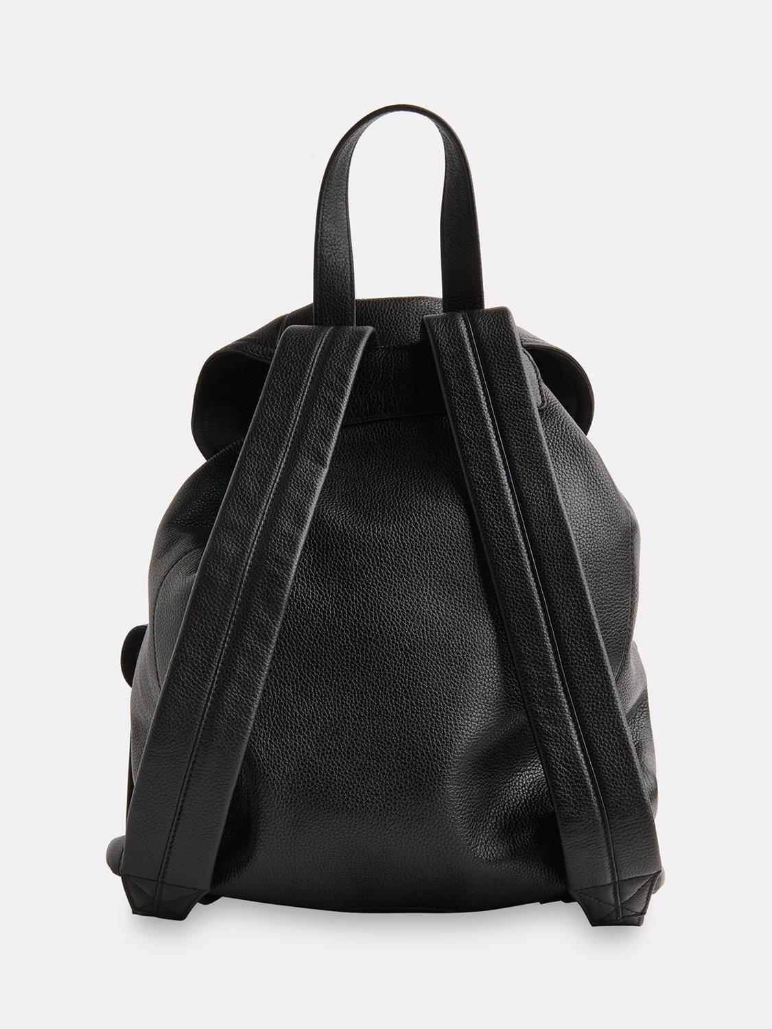 Product image 3 of 5, which shows Whistles Sierra Pocket Detail Leather Backpack, Black