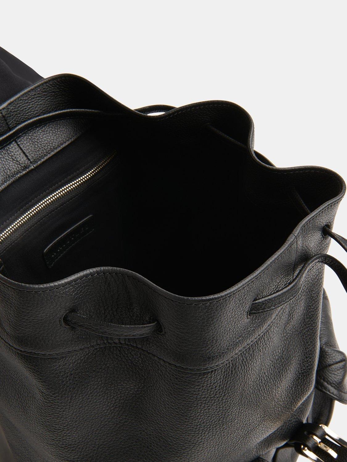 Product image 4 of 5, which shows Whistles Sierra Pocket Detail Leather Backpack, Black