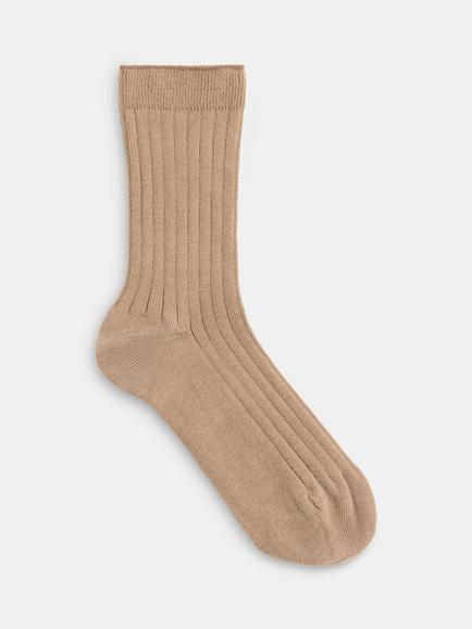 Whistles Classic Ribbed Socks, Neutral