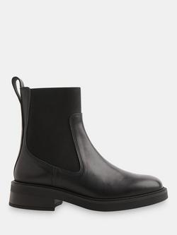 Whistles Leather Chelsea Boots, Black, Black
