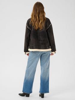 KAFFE Pernille Biker Jacket - view 2, Black Deep
