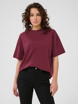 KAFFE KAtomina Relaxed Fit T-Shirt, Windsor Wine