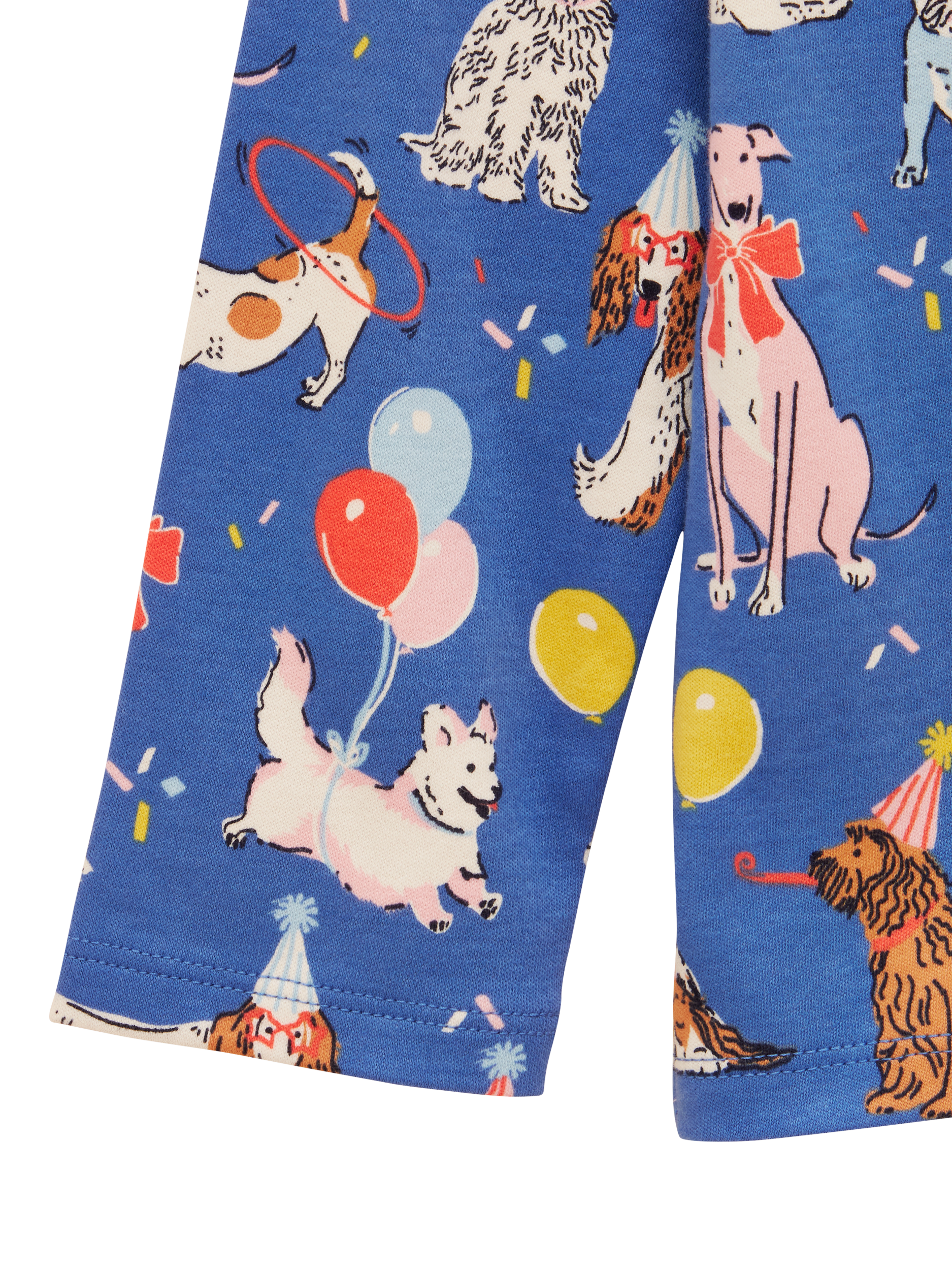 Product image 5 of 5, which shows Joules Kids' Harbour Cotton Long Sleeved Top, Blue/Multi, 1-2 years