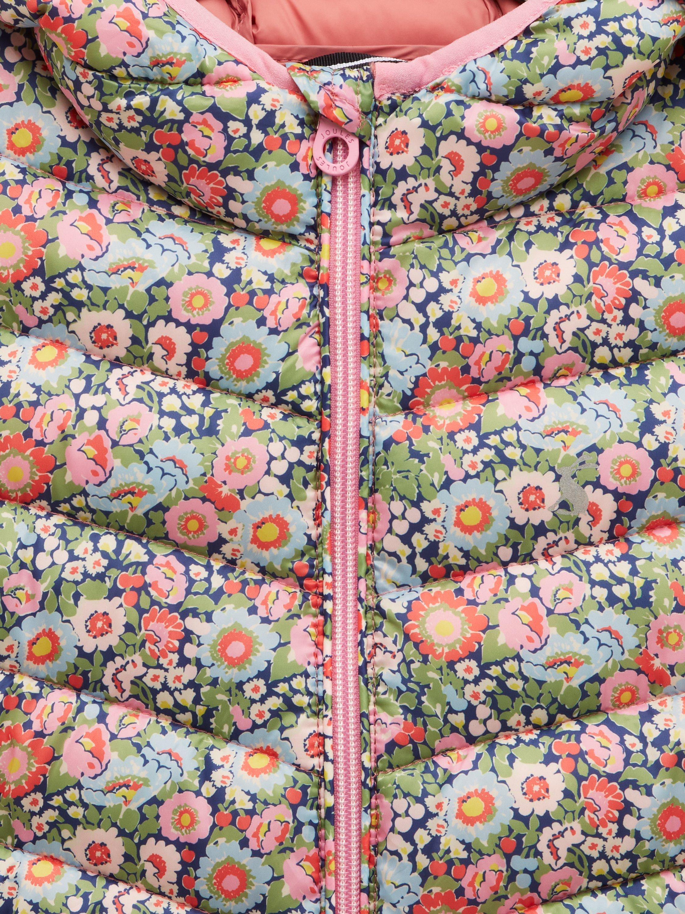 Product image 2 of 4, which shows Joules Kids' Carin Ditsy Print Padded Jacket, Multi, 11-12 years