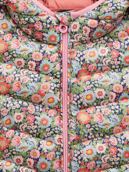 Joules Kids' Carin Ditsy Print Padded Jacket, Multi - view 2, Multi
