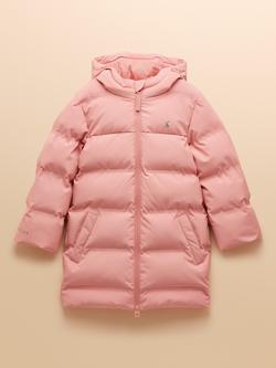 Joules Kids' Padded Waterproof Coat, Pink, Pink