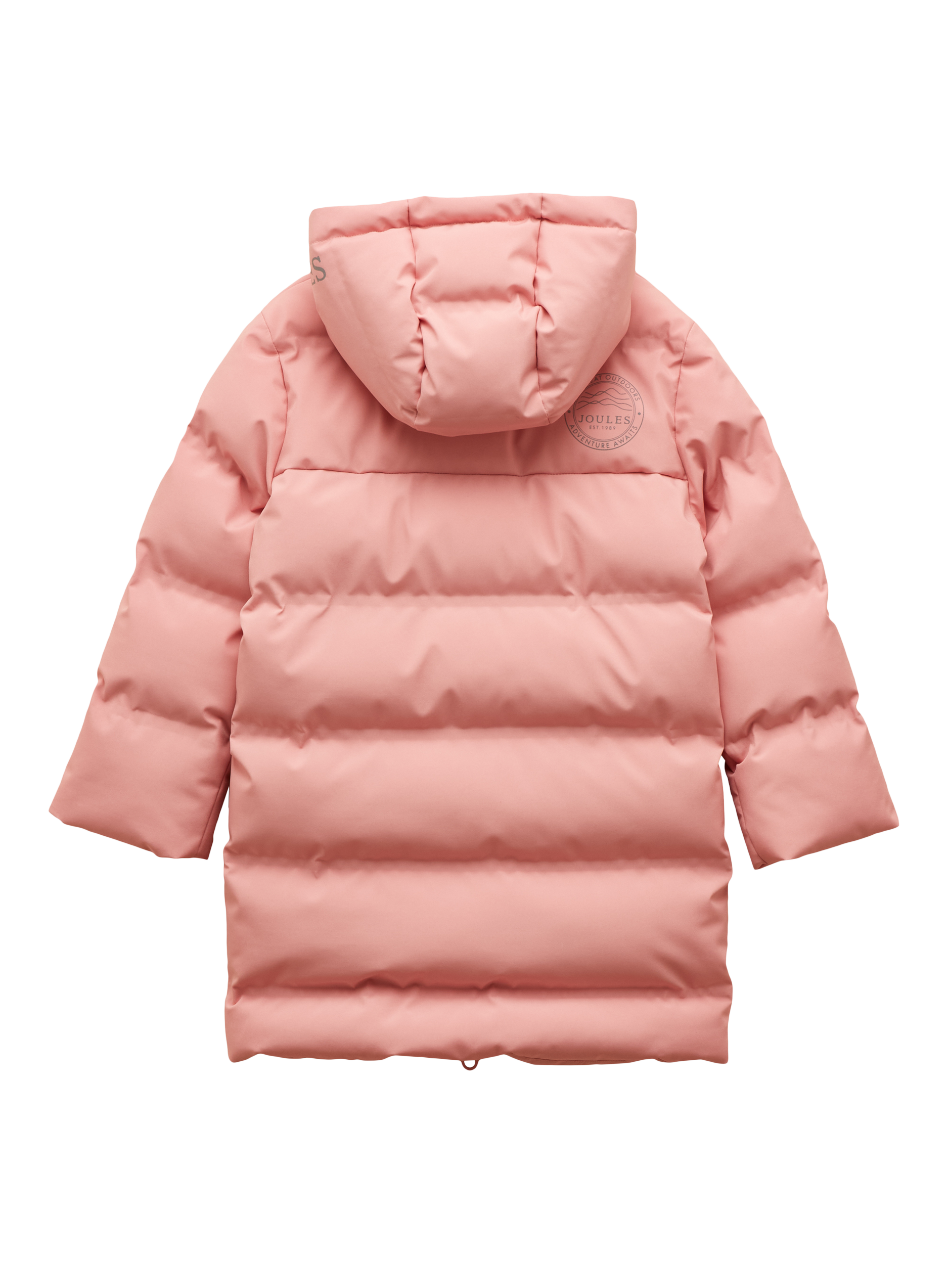 Product image 2 of 6, which shows Joules Kids' Padded Waterproof Coat, Pink, 3-4 years