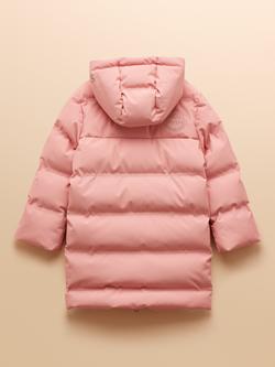 Joules Kids' Padded Waterproof Coat, Pink - view 2, Pink