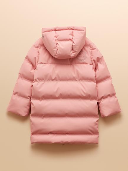 Joules Kids' Padded Waterproof Coat, Pink - view 2, Pink