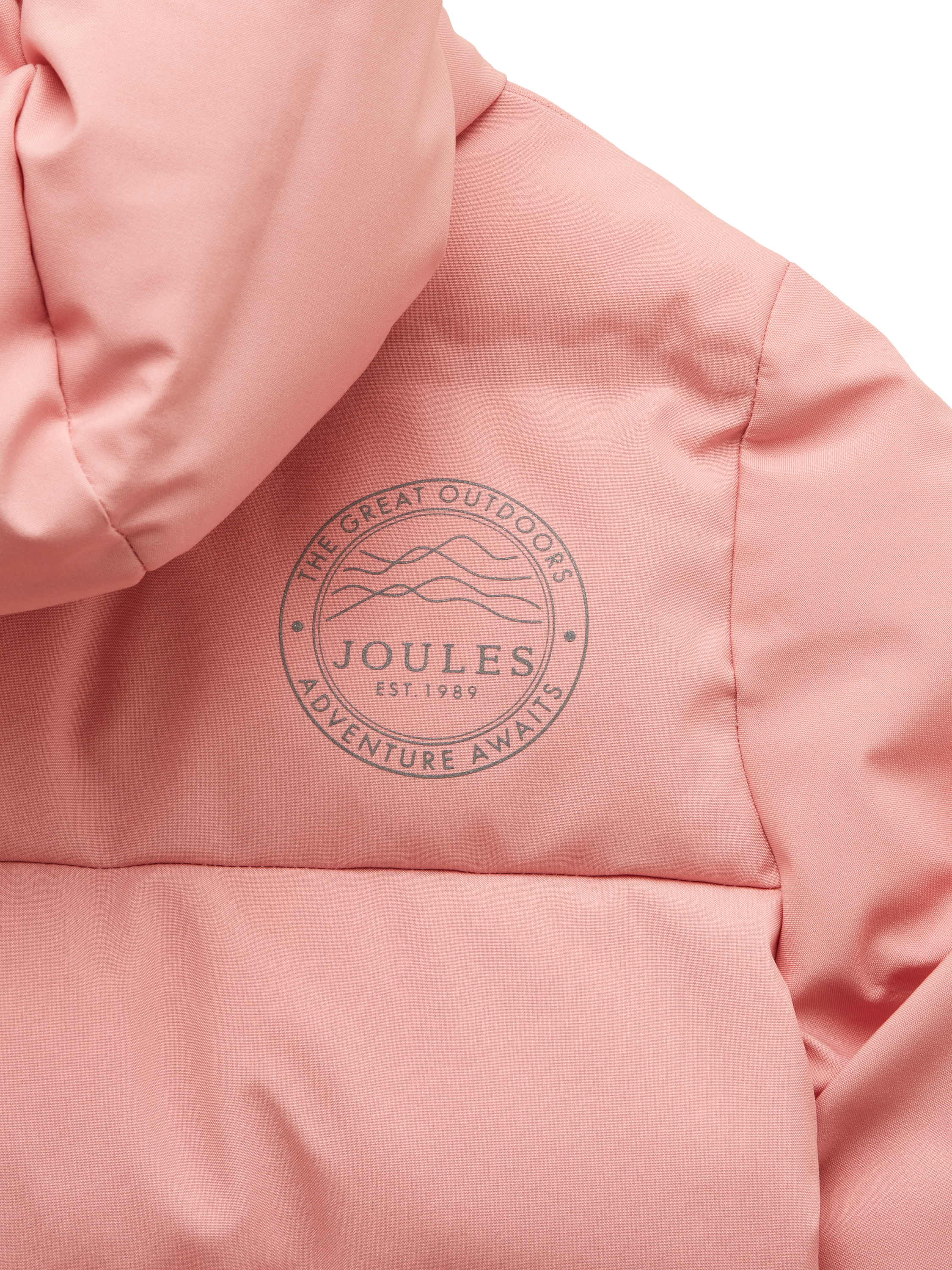 Product image 4 of 6, which shows Joules Kids' Padded Waterproof Coat, Pink, 3-4 years