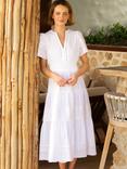 Aspiga Sienna Broderie Midi Dress, White