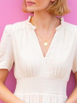 Aspiga Esha Cotton Cheesecloth Midi Dress - view 2, Ecru