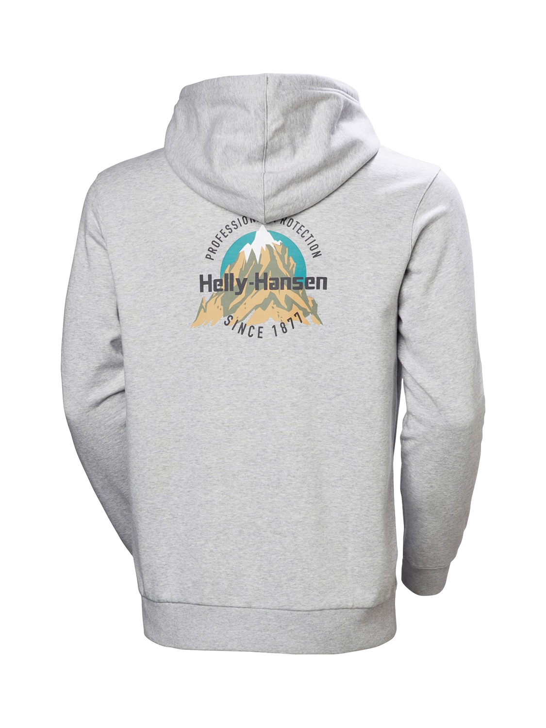 Product image 4 of 4, which shows Helly Hansen Core Graphic Hoodie, Grey Melange, S